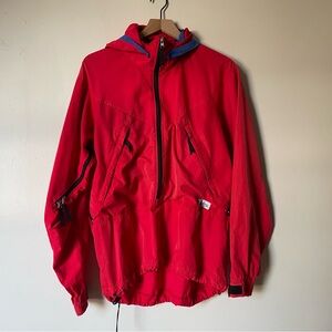 VTG MEC Quarter-Zip Windbreaker in Red